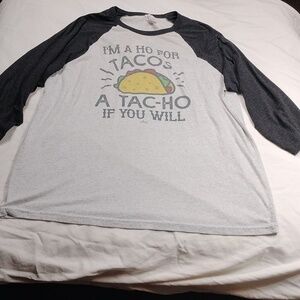 Taco mens 3/4 sleeved shirt size XL
